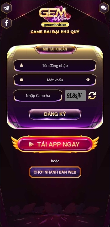 Tải app Gemwin trên Android